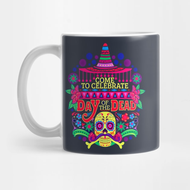 Day of the Dead Sugar Skull for Mexican Celebration by TheSkullArmy